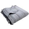 100% Cotton Patterned Bed Coverlet, Blanket  Full/Double Size Bed 79 x91 - Pigment Washed Soft & Breathable Quilted Blankets for Couch  Lightweight Coverlet for All Seasons (Gray) view 1