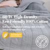 100% Cotton Patterned Bed Coverlet, Blanket  Full/Double Size Bed 79 x91 - Pigment Washed Soft & Breathable Quilted Blankets for Couch  Lightweight Coverlet for All Seasons (Gray) view 3