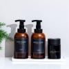 Foaming Hand Soap Dispenser Glass Jar Foam Dish Soap Dispenser for Bathroom and Kitchen Sink, Liquid Pump Bottle for Shampoo, Body Wash, Amber, 2 Pack view 3