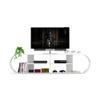 Bellemave Curved TV Cabinet Mid Century Modern Tv Stands for 55 inch TVs Wooden White Televsition Stand view 1