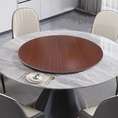 50/60/70cm Home Dining Turntable, 360 Wood Serving Tray, Round Rotating Serving Plate, Lazy Susan Turntable, Dining Table Centerpieces, Easy To Share Food (Color : A, Size : 60cm-24in)