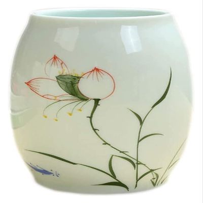Sculpture Vase Vase Floor Ceramic Dried Flower Fake Flower Floral Living Room Decoration Ornament Home Crafts (Size : Animal Horse)