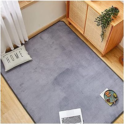 OLOTU Carbon Crystal Heated Area Rug with Timer & Adjustable Thermostat Heated Floor Mat for Home Waterproof Electric Heated Floor