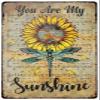 Licpact Dragonfli Garden Decor Metal Signs Sunflower Dragonfly Wall Art Metal Poster Living Room Garden Bedroom Office Hotel Cafe Bar Wall Art Decor 8X5.5Inch view 1