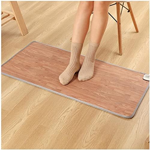 OLOTU Carbon Crystal Heated Area Rug with Timer & Thermostat Easy to Clean Heated Floor Mats Heated Carpet Electric Heated Floor