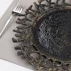 MAONAME 13" Black Charger Plates Set of 6, Round Charger for Dinner Plates, Plastic Plate Chargers, Table Chargers for Wedding, Tabletop Decor, view 3