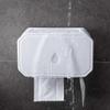 EXCEI Household Holders Bathroom Storage Organizer Toilet Paper Holder Tissue Rack Wall-Mounted view 2