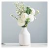 Sculpture Vase Vase Creative Simple Ceramic Living Room Dried Flower Arrangement Flower Arrangement Desktop Decoration Crafts (Color : Light Green) view 4