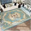 OLOTU Carbon Crystal Heated Area Rug Smart Heated Floor Mat Soft Fabric Adjustable Temperature Electric Heated Carpet for Home Use view 1