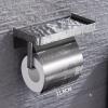EXCEI RENSLAT Wall self Adhesive Stainless Steel Toilet Paper Holder for Bathroom and Kitchen (Color : Silver, Size : 18cm) view 3