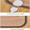 VNABO Floor Leather Heated Area Rug Simple Heater Electric Mat Adjustable Heated Carpet Carbon Crystal Electric Heated Floor view 2