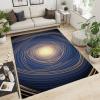 Abstract Sun Home Rug, Fashionable Cool Decorative Rug, Floor Carpet Anti-Slip Door Mat Anti-Slip Backing Washable Indoor Carpet for Living Room Bedroom Study Dining Room-3x5ft view 4