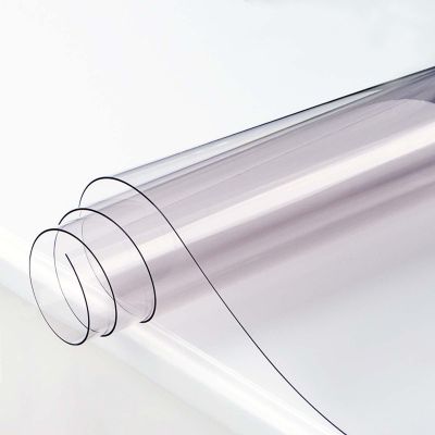 YSUEFIJO Clear Table Cover 39x59in, Rectangle Plastic Table Cloth, 2 mm Thick Clear Table Protector, Rectangle Clear Tablecloth Protector Waterproof and Oil-Proof, for Wedding/Banquet/Restaurant