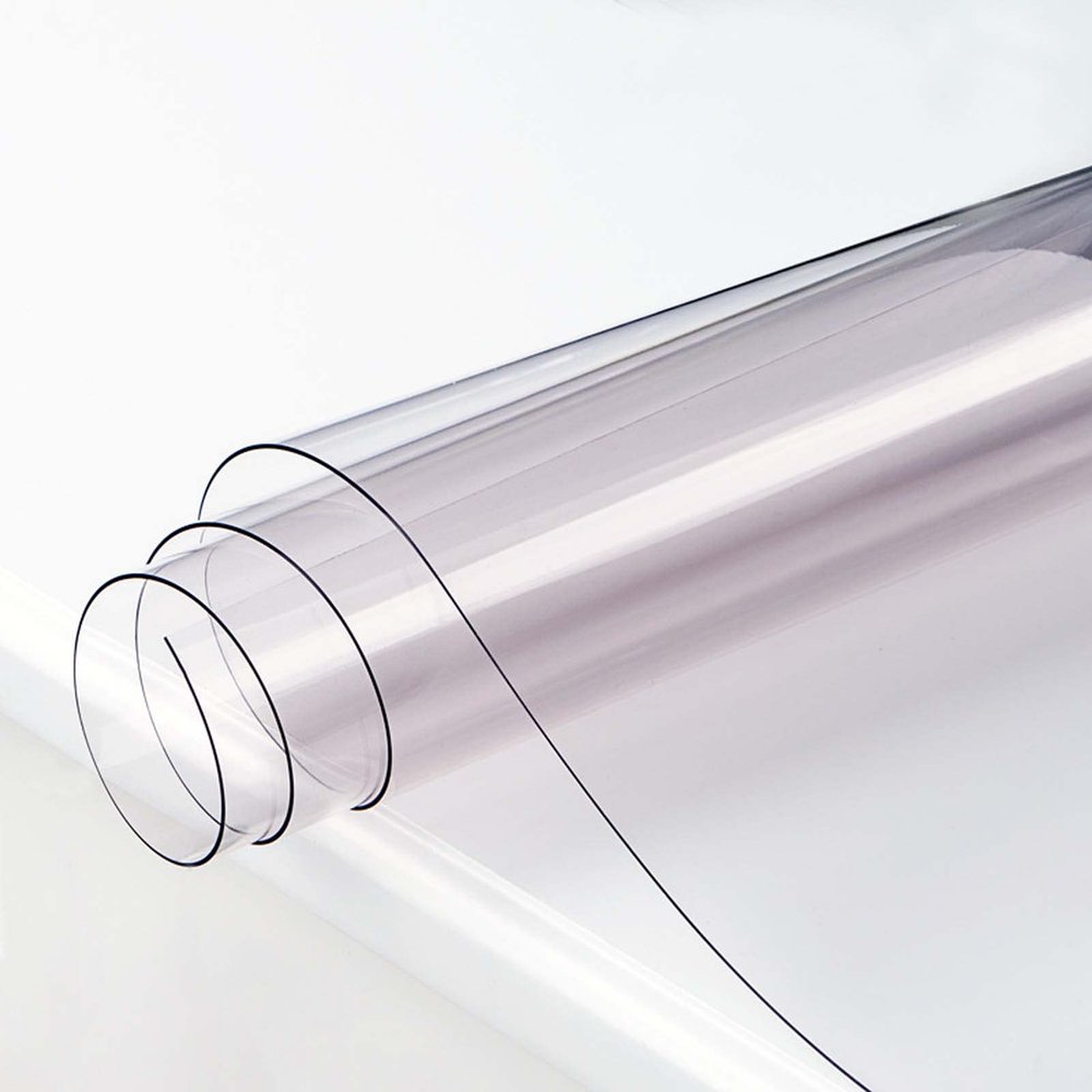 YSUEFIJO Clear Table Cover 39x59in, Rectangle Plastic Table Cloth, 2 mm Thick Clear Table Protector, Rectangle Clear Tablecloth Protector Waterproof and Oil-Proof, for Wedding/Banquet/Restaurant