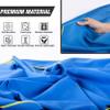 alkamto Microfiber Gym & Travel Towel Set of 2 Size in 1 Pack (XL + S) - Camping Towel - Sports & Beach & Yoga Towel- Quick Dry Towel - Super Absorbent (Blue) view 2