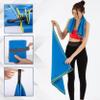 alkamto Microfiber Gym & Travel Towel Set of 2 Size in 1 Pack (XL + S) - Camping Towel - Sports & Beach & Yoga Towel- Quick Dry Towel - Super Absorbent (Blue) view 4