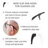 SooGree 16 Pairs Eyeglass Ear Grip - Soft Comfortable Anti-slip Holder, Silicone Ear Hook, Eye glass Temple Tips Sleeve Retainer for Glasses, Sunglasses (medium size) view 3