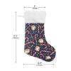 Kcldeci Christmas Stockings 17 inch Candy Canes Xmas Stockings Fireplace Hanging Socks for Kids Family Christmas Decoration view 2