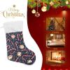 Kcldeci Christmas Stockings 17 inch Candy Canes Xmas Stockings Fireplace Hanging Socks for Kids Family Christmas Decoration view 4