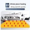 VNABO Heated Floor Mats Detachable Heated Area Rug Retro Style Electric Heated Floor Classic Portable Heater Electric Mat for Indoor view 3