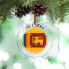Christmas Ornaments 2022 Sri Lanka Flag Christmas Decorations for Tree Sri Lanka Country City Souvenir Patriotic Personalized Christmas Ornaments Holiday Christmas Keepsake New Year Gifts view 1