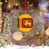 Christmas Ornaments 2022 Sri Lanka Flag Christmas Decorations for Tree Sri Lanka Country City Souvenir Patriotic Personalized Christmas Ornaments Holiday Christmas Keepsake New Year Gifts view 2