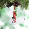 Monogram Initial Letter I Personalized Christmas Ornaments 2022 Christmas Gnomes Santa Ornaments for Christmas Trees Acrylic Christmas Ornaments Keepsake Gifts for Mom Bridesmaid Bridal Shower view 1