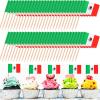 1000 Pcs Mexico Toothpick Flags, Mexican Flag Toothpicks, Cupcake Mexico Toppers, mini Stick Decorations Food Picks for National Day Party Birthday Cocktail Ice Cream Cake view 1