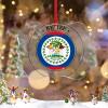 Belize Christmas Ornaments Belize Flag Ornament for Christmas Tree Decor Clear Acrylic Personalized Christmas Ornaments 2022 Country City Souvenir Keepsake Christmas Decor view 2