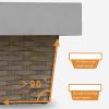 Clothes Storage Basket Wardrobe Pull-Out Storage Basket, Hand-Woven Rattan Cabinet Storage Basket, Damping Buffer Automatic Reset (Size : 614-664mm) view 4