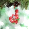 Christmas Ornaments 2022 Monogram Initial Letter J Ornament for Christmas Tree Decor Christmas Gnomes Santa Personalized Christmas Ornaments Holiday Keepsake Gifts for Mom Bridesmaid Bridal Shower view 1