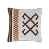 HiEnd Accents Toluca Canvas Western Decorative Throw Pillow, 18x18 inch, Cattle Brand Symbols Embroidery, Cotton Cabin Lodge Rustic Accent Pillow for Bed, Couch, Sofa view 1