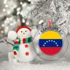 Christmas Ornaments 2022 Venezuela Flag Ornaments for Christmas Trees Venezuela Country City Souvenir Patriotic Personalized Christmas Ornaments Holiday Christmas Keepsake New Year Gifts view 2
