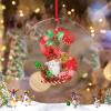 Christmas Ornaments 2022 Monogram Initial Letter S Ornament for Christmas Tree Decor Christmas Gnomes Santa Personalized Christmas Ornaments Keepsake Gifts for Family Friend Women Anniversary view 2