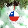 Chile Flag Christmas Tree Ornaments Chile Country City Souvenir Personalized Christmas Ornaments 2022 Clear Acrylic Hanging Ornaments Holiday Christmas Keepsake New Year Gifts view 1
