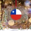 Chile Flag Christmas Tree Ornaments Chile Country City Souvenir Personalized Christmas Ornaments 2022 Clear Acrylic Hanging Ornaments Holiday Christmas Keepsake New Year Gifts view 2