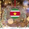 Christmas Ornaments 2022 Suriname Flag Christmas Tree Ornaments Suriname Country City Souvenir Patriotic Personalized Christmas Ornaments Holiday Christmas Keepsake New Year Gifts view 2