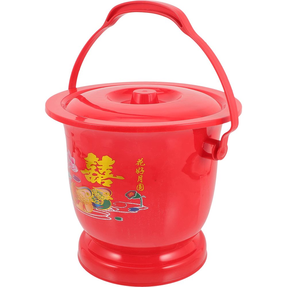 LIFKOME Portable Toilet Chamber Pot for Adults and Seniors Lightweight Handheld Spittoon for Home Use Easy to Clean Compact Design for Travel and Convenience Household Urine Pot