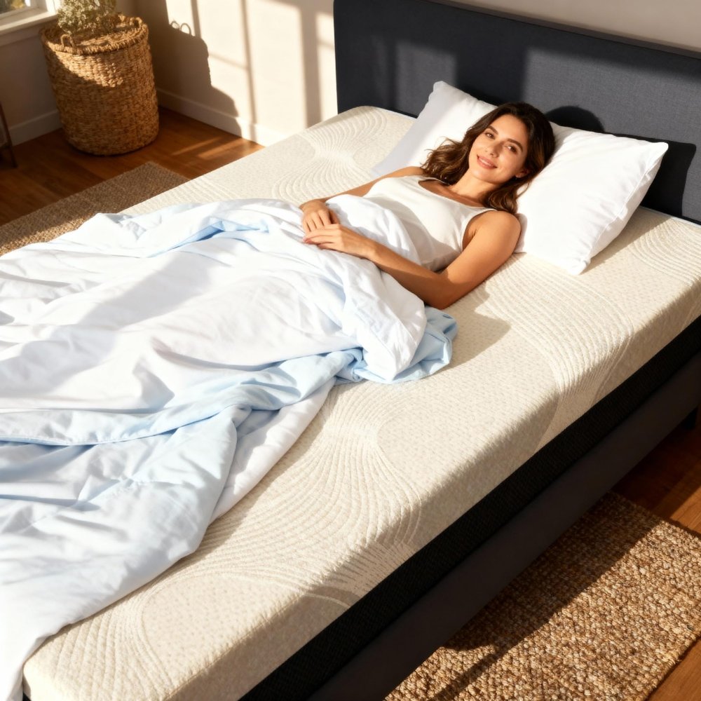 Omne Gel 12 Inch Gel Memory Foam Mattress King, Soft Feel, Cooling Layer for Pressure Relief, CertiPUR-US Certified, Fiberglass-Free, Mattress in a Box