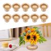10 Pcs of Metal Planter Elegant Wedding Centerpieces Vase for Wedding Event Decoration, Tall Trumpet Vase Flower Holder for Anniversary Ceremony view 3