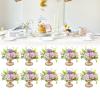 10 Pcs of Metal Planter Elegant Wedding Centerpieces Vase for Wedding Event Decoration, Tall Trumpet Vase Flower Holder for Anniversary Ceremony view 4