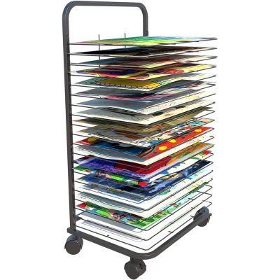 20 Shelves/25 Shelves/30 Shelves/35 Shelves Art Drying Rack Stackable Metal Wire Drying Rack Artwork Canvas Storage Printing Drying Shelf Art Organizer for Classroom, Art Club ( Size : 20-Shelves )