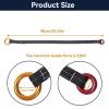 HERCHR 22KN Retrievable Anchor, 90CM Outdoor Climbing Tree Lanyard Anchor Loop Belt with Two Hanging Rings for Garden Work Tree Arborist Friction Saver Loop Belt Sling Arborist Equipment view 4