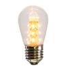 Vickerman S14 LED Warm White Transparent Plastic Bulb E26 Medium Nickel Base, 5 per Pack. view 1