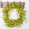 Factory Direct Craft Artificial Forsythia Wreath for Spring and Summer Displays view 1
