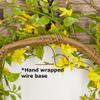 Factory Direct Craft Artificial Forsythia Wreath for Spring and Summer Displays view 3