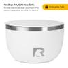 RTIC Anywhere Stainless Steel Camping Bowl Set of Two with Lids, Vacuum Insulated, Stackable, Durable, Outdoor Dinnerware, White view 3