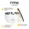 RTIC Anywhere Stainless Steel Camping Bowl Set of Two with Lids, Vacuum Insulated, Stackable, Durable, Outdoor Dinnerware, White view 4