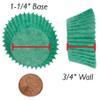 CybrTrayd No.5 Glassine Paper Approximately 5,000 Pieces  1-1/4 Base, 3/4 Wall Candy Cups, Green view 4