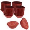 CybrTrayd No.6 Glassine Paper Approximately 1,000 Pieces 1-1/4 Base, 7/8 Wall Candy Cups, Red view 1